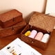 thumbnail image 4 of WORGEOUS Canasta de pasos marinos de 3 piezas con caja de almacenamiento de tapa Sundries Organizador de cosméticos para el hogar, 4 of 8