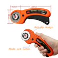 45mm Rotary Cutter, Soft Grip Comfort Loop Handle Roller Knife Self