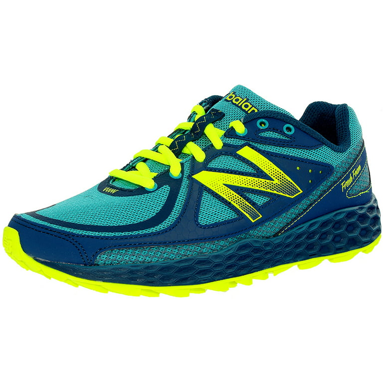 New Balance Women's Trail Running Teal/Neon Green/Dark Blue Ankle-High Shoe  - 8M 