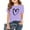 AG09-Light Purple, variant on Inglocry Girls Short Sleeve T Shirts Kids Summer Tops Crewneck Basic Graphic Tees Cute Tops For Teens 5-14 Years White 2-3Y