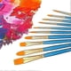 thumbnail image 5 of 1 set of 10 artist brushes of different sizes for adults and children, blue, 5 of 5