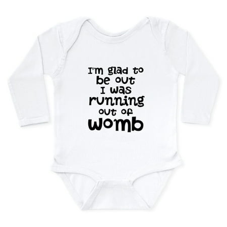 

CafePress - Running Out Of Womb Body Suit - Long Sleeve Infant Bodysuit