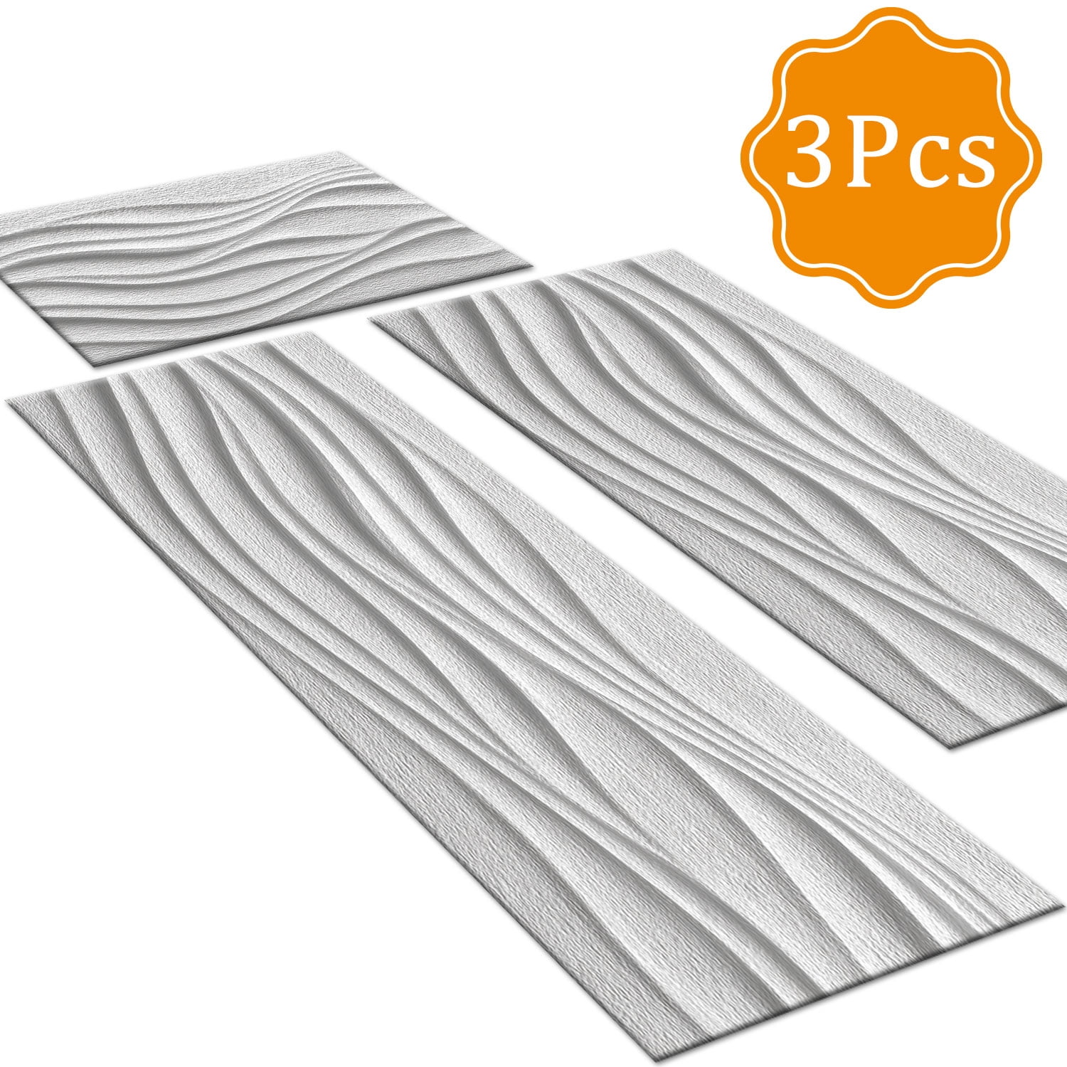 3 Piece Kitchen Rug Set, Non-Slip And Washable, Abstract Pattern Kitchen Hallway Rug, Soft And Comfortable, Suitable For Sinks, Floors, Entrances, Hallways and Bathrooms