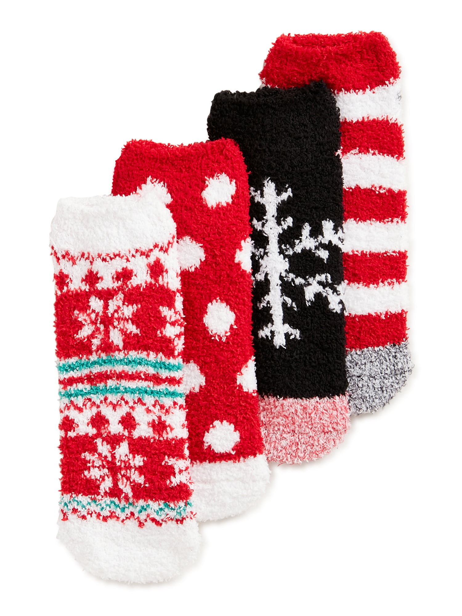 Way to Celebrate Women's Holiday Time Low Cut Socks, 4-Pack - Walmart.com