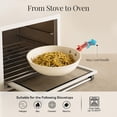 thumbnail image 4 of Juego de ollas y sartenes de cerámica antiadherentes GOTHAM STEEL de 20 piezas, incluye utensilios para hornear y vaporera. No tóxico, libre de PFOA y PFOS. Apto para horno y lavavajillas., 4 of 5