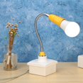 thumbnail image 3 of Lámpara 5 uds E27 soporte LED enchufe de lámpara de extensión Flexible Universal (amarillo) Ehuebsd Para estrenar, 3 of 9