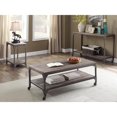 thumbnail image 5 of Acme Gorden Sofa Table Weathered Oak & Antique Nickel, 5 of 5
