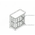thumbnail image 5 of S-HOME Oak LED Curio Display Cabinet Featuring Adjustable Shelves and Lattice Doors for Home Décor and Organized Space, 5 of 13
