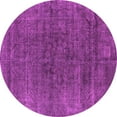 thumbnail image 1 of Ahgly Company Indoor Round Oriental Pink Industrial Area Rugs, 4' Round, 1 of 4