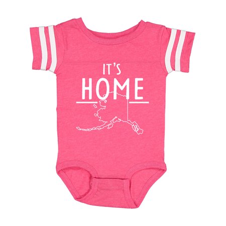 

Inktastic It s Home- Alaska State Outline Gift Baby Boy or Baby Girl Bodysuit