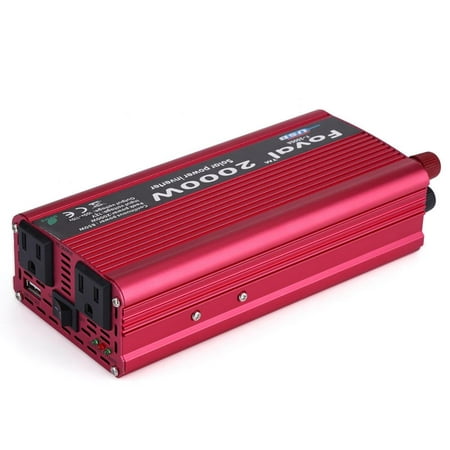 Yosoo 2000W DC 12V to AC 110V Power Inverter Converter W/ Dual Outlets for Home Car Outdoor Use,2000W Power Inverter,Power