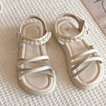 thumbnail image 2 of Fozruso Lightweight Sandals for Girls,Sizes 13.5 Little Kid,Girls' Style Fashionable Flip Flops With Rubber Soles And Fasteners For Babies 1 10 Years Old., 2 of 6