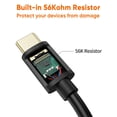 thumbnail image 4 of Cable de Carga Rápida USB a USB C CableCreation Negro 15 cm, 4 of 7
