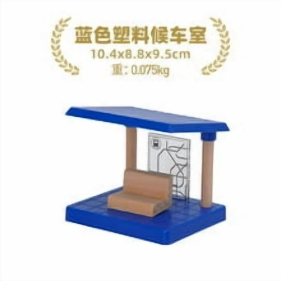 Shisuyan Wooden Railway Station Wooden Railway Toy Train Set Wooden Train Track Railway Building Scene Layout Accessories For Kids