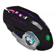 thumbnail image 1 of Mouse de Juego Inalabrico Recargable Negro, 1 of 5