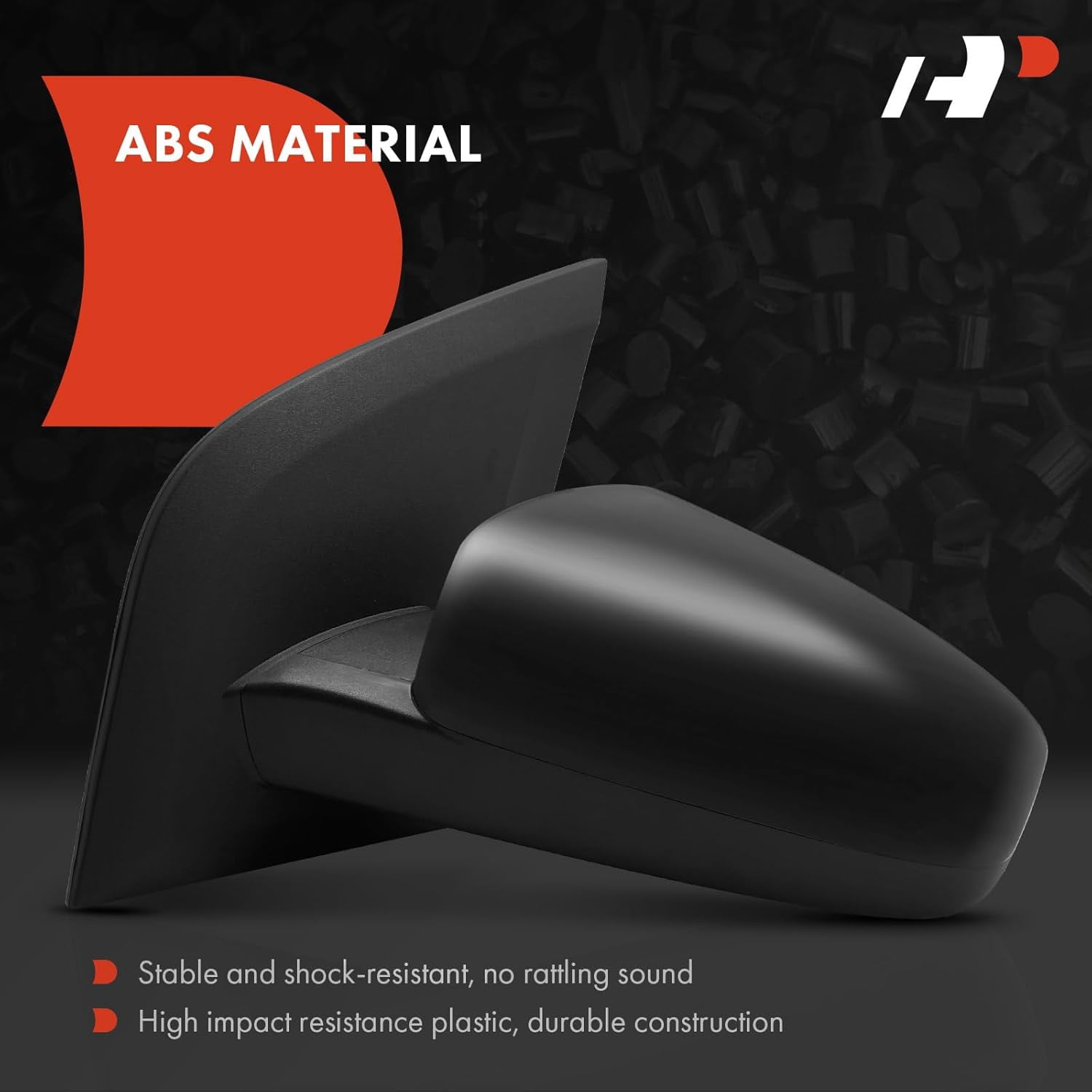 A-Premium Driver Side Manual Door Mirror - Compatible with Nissan Sentra 2007-2012 - Non-Heated Manual Folding Black Outside Rear View Mirror - Replace# 96302ET00E