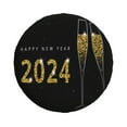 thumbnail image 2 of Gaeub Happy New Year 2024 (2) 14-17in Tire Cover, Spare Tire Cover, for Camper Caravan, Trailer, Car, Truck, SUV, Jeep - 16 inch, 2 of 9