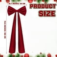 thumbnail image 3 of 71" x 19.7" Giant White Velvet Christmas Bow, Extra Large Decorative Ribbon for Holiday Decor, Big Bow Christmas Tree Topper, Door Wall Hanging, Wedding Birthday Party and Baby Shower Decorations, 3 of 3