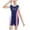 Navy, variant on Mikilon Teen Girls' One Piece Swimsuits Kids UPF 50+ Sun Protection Bathing Suits with Chest Pads Athletic Girl Piece