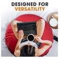 thumbnail image 4 of GpLuMy Extra Large Floor Pillow, 32 Inch Round Floor Cushion, Oversized Pillow Seats for Floor, Meditation Pillows & Cushions, Giant Yoga Floor Pillow for Adults- Maroon, 4 of 7