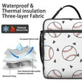 thumbnail image 2 of Athletic Sports Themed Lunch Box, Insulated Leakproof Cooler Bag - Reusable Meal Tote for Players and Fans of All Major Ball Sports, 2 of 6