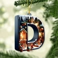thumbnail image 4 of 26 Letters Jesus Themed Christmas Tree Pendant, Personalized DIY Religious Ornament, Xmas Hanging Decor for Christian Home Church Festive Decoration, 3.54in/9cm, D, 4 of 7