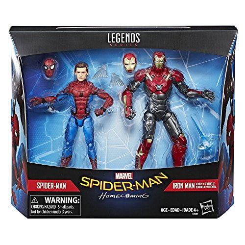 marvel legends spider man iron man 2 pack