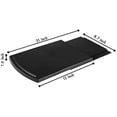 thumbnail image 2 of HauSun Kitchen Caddy Sliding Coffee Maker Tray Mat,Countertop Storage for Blender Toaster Kitchen Appliances-12" Premium BPA Free Base Sliding Shelf with Smooth Rolling Wheels|2 Pack (Black, 2), 2 of 7