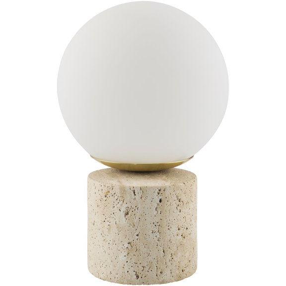 Livabliss Fana Vintage Accent Table Lamp, 12-inch, Natural Brown