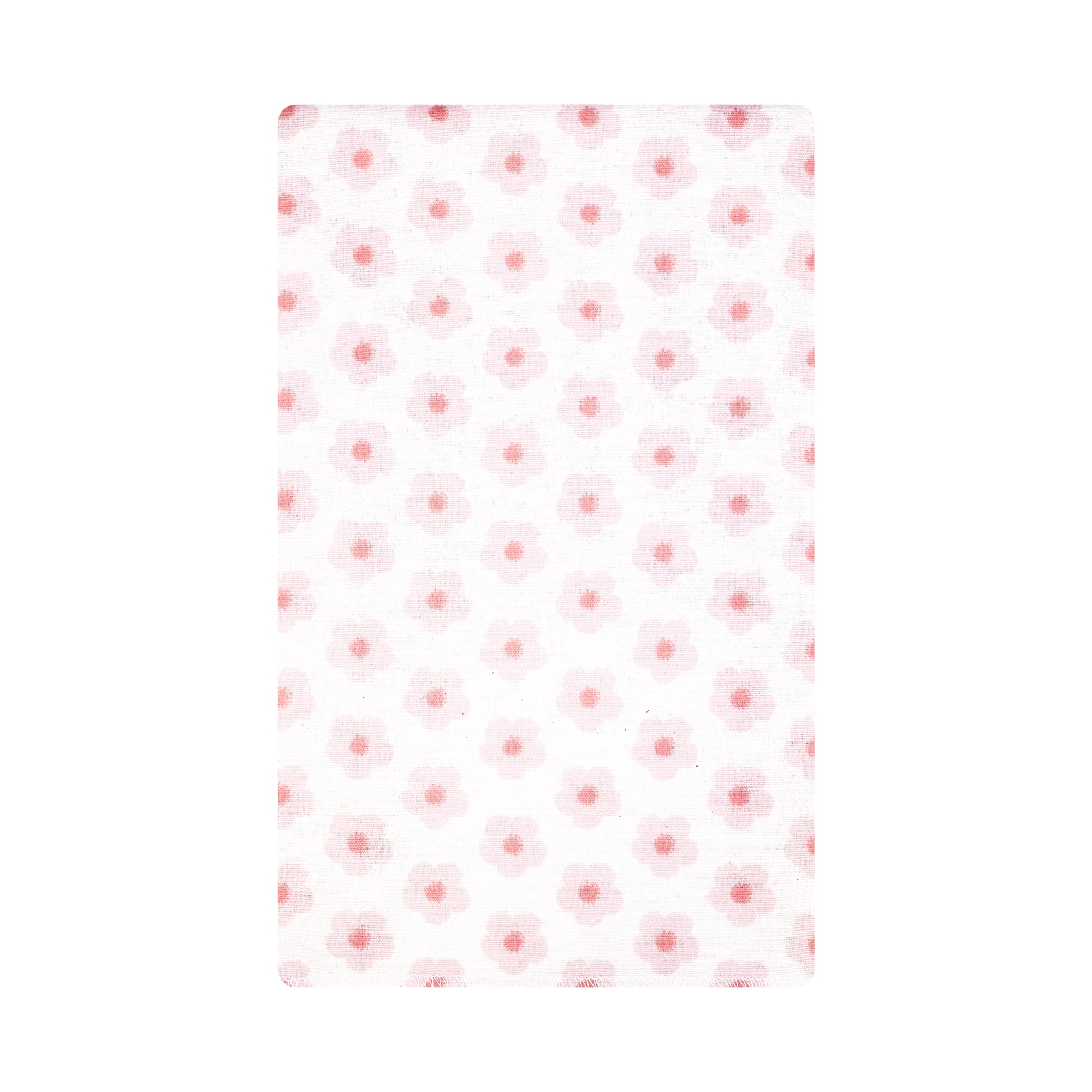 Hudson Baby Unisex Baby Cotton Poly Flannel Burp Cloths, Happy Strawberries, One Size