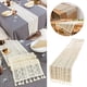 thumbnail image 3 of Camino de mesa de macramé tejido con encaje de ganchillo, estilo boho con flecos, para bodas bohemias, despedidas de soltera, casas de campo, otoño, Navidad, hogar, 9,5 x 80 pulgadas, 3 of 8