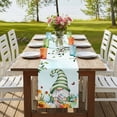 thumbnail image 4 of Table Runners 72 Inches Long Dress Scarves, Easter Gnomes Farmhouse Kitchen Table Runner, Coffee Tablerunners, Spring Watercolor Eggs Country Flower Plant 14x72 Inch, 4 of 9