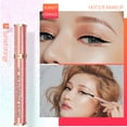 thumbnail image 4 of BEUKING Waterproof Pencil Eyeliner, Black Starry Pencil Eyeliner, Eyeliner with Precise Flet Tip, Longwearing, Ultra-Silky Formula, Quick Drying Liquid Eyeliner Pen(#03 Sunset Orange), 4 of 9