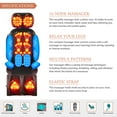 thumbnail image 3 of Bestco 16 Node Shiatsu Massage Chair Pad with Calf Massager for Home Office Chair More, 3 of 10