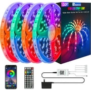 Ehomful 130ft LED Lights with App Control Music Color Changing Smart for Bedroom, Home, Kitchen and Party