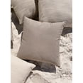 thumbnail image 4 of Essential Mocha Brown Indoor Outdoor Pillow 20x20, 4 of 10
