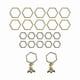 thumbnail image 1 of Gold-Tone Hexagon Bee Markers for Knitting and Crochet Projects, 1 of 5