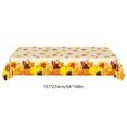 thumbnail image 3 of Thanksgiving Party Tablecloth Fall Theme Disposable Waterproof Oilproof Maple Leaf Pumpkin Design for Holiday Feast, 3 of 6