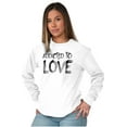 thumbnail image 5 of Addicted To Love Cute Romantic Gym Women's Long Sleeve T Shirt Brisco Brands S, 5 of 5