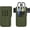 Army Green, variant on 2 Pcs Belt Pen Holder, Multifunctional Adjustable Tactical Pencil Pouch, Detachable Military Duty Pencil Sleeve Case, Can Hold Pens, Rulers and Scissors