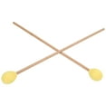 1 Pair Marimba Mallets Medium Hard Yarn Head with Maple Handle for
