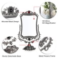 thumbnail image 4 of Espejo de maquillaje JUXYES de metal para mesa, decorativo antiguo, 4 of 9
