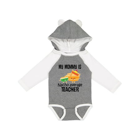 

Inktastic My Mommy is Nacho Average Teacher Gift Baby Boy or Baby Girl Long Sleeve Bodysuit