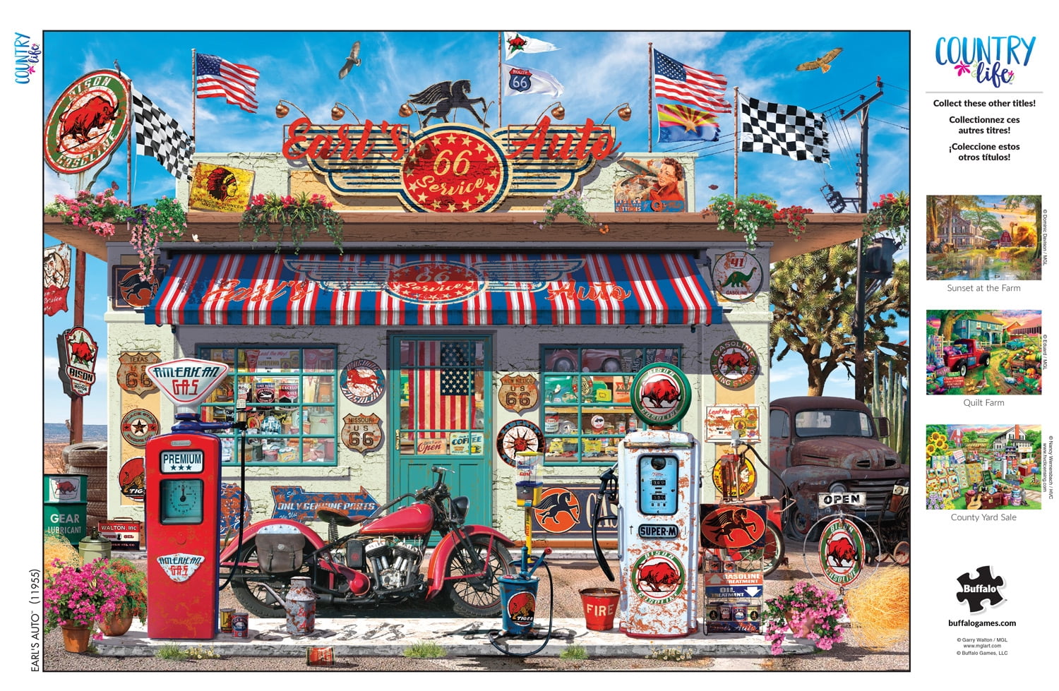 Buffalo Games 1000-Piece Country Life Earl's Auto Jigsaw Puzzle