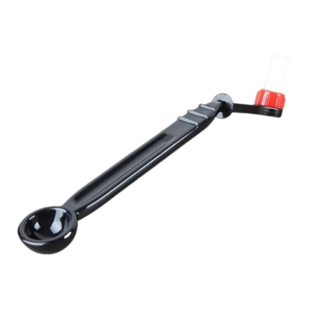 Cepillo para máquina de café, limpiador de espresso, práctico, antiescaldaduras, piezas únicas Longitud de la cuchara 1585cm