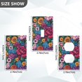 thumbnail image 7 of Yayeee Blank Wall Plate Cover 1-Gang 4.5"x2.7" Home Unused Decorative Outlet, Charming Floral Pattern, 7 of 7