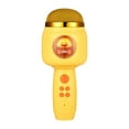 thumbnail image 1 of Micrófono para niños, micrófono Bluetooth con luces LED, máquina de micrófono portátil de mano, juguetes de regalo para niñas y niños Amarillo, 1 of 8
