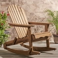 thumbnail image 6 of Muriel Outdoor Acacia Wood Adirondack Rocking Chair, Natural Finish, 6 of 8
