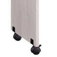 thumbnail image 4 of Rectangular Wooden Desk Return with Casters and Grain Details White Oak - Saltoro Sherpi, 4 of 5