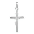 thumbnail image 4 of Million Charms 925 Sterling Silver Religious Charm, Polished Crucifix Cross Pendant, 4 of 4